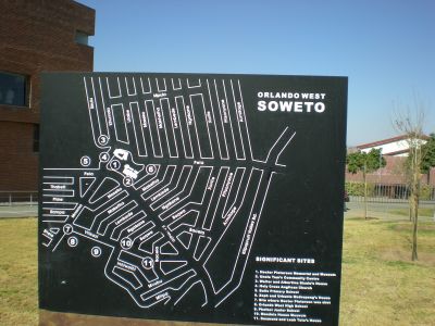 neighborhood map of Soweto