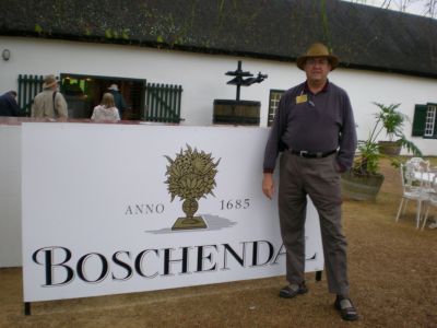 Happy Harry at Boschendal vineyard