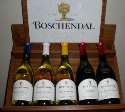 an excellent sampling from Boschendal vineyard