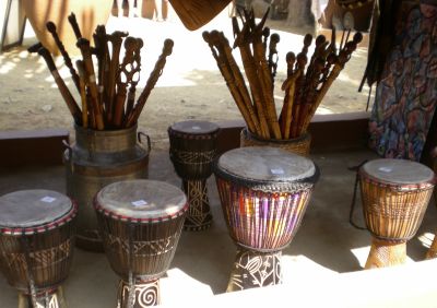 traditional Zulu drums