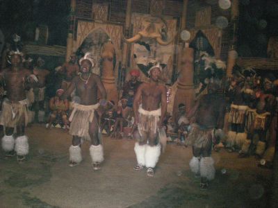 Zulu native dance in native garb